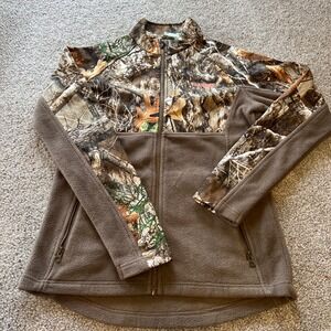 Magellan camo Jacket Womens Small Brown Realtree Edge Camo hunting gorpcore